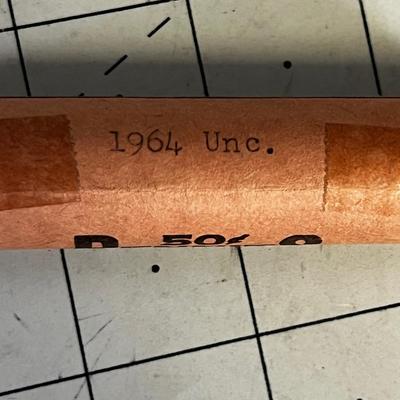 US 1964 Uncirculated Penny Roll 