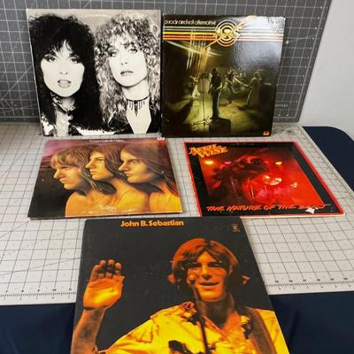 5 Vintage Albums; Heart April Wine ETC.