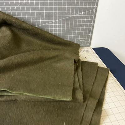 Military Wool Green Blanket 