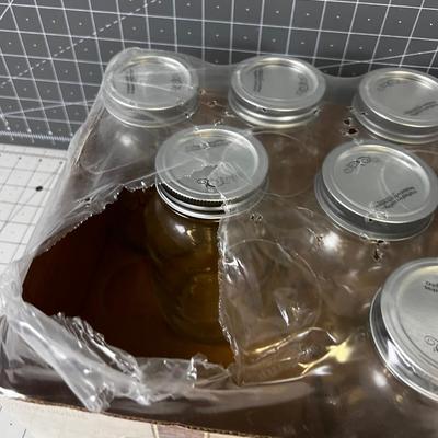 KERR Small mouthed Quart Jars with 3 Dz Extra NEW LIDS