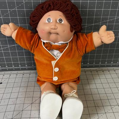 VINTAGE Cabbage Patch Kid - Orange Velvet Suite Boy