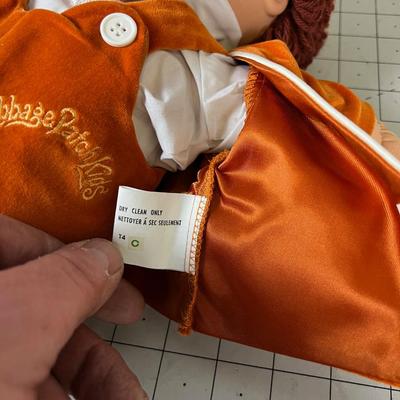 VINTAGE Cabbage Patch Kid - Orange Velvet Suite Boy