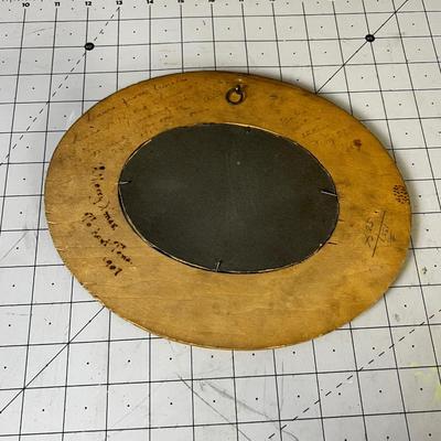 Vintage 1907 Baby Picture in handcrafted Frame