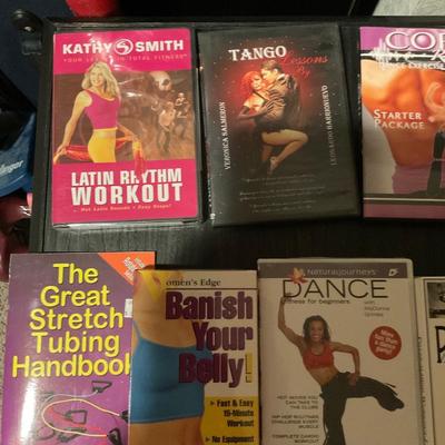 Fitness and Dance, DVDâ€™s VCR TAPES.