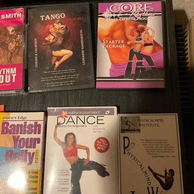 Fitness and Dance, DVDâ€™s VCR TAPES.