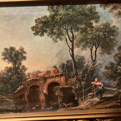 Framed print.
