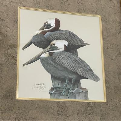 ART LAMAY ~ S/N Ltd Ed ~ Pelicans