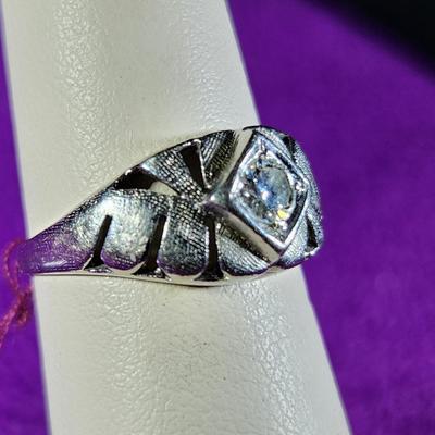 14K Gold Ring with Diamond