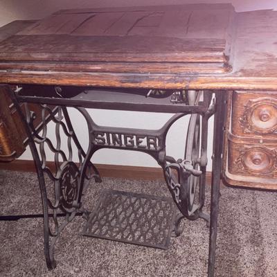 Singer sewing machine.