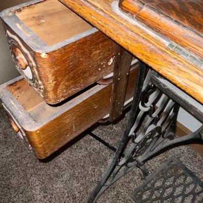 Singer sewing machine.