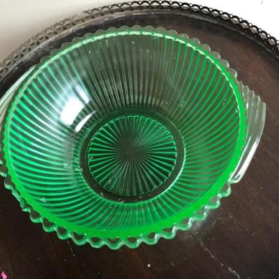 Depression glass bowl