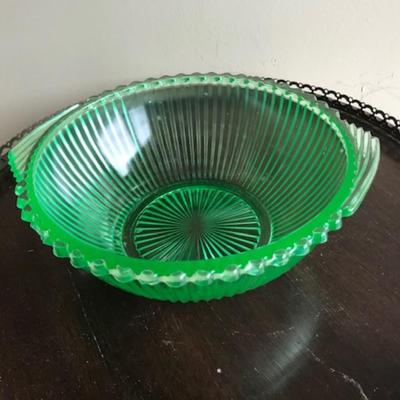 Depression glass bowl