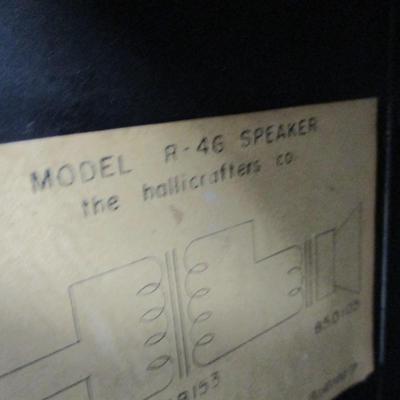 Hallicrafters Model R-46 Speaker