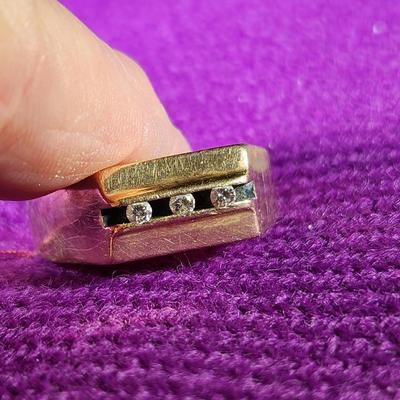 10K Gold Ring with Diamonds