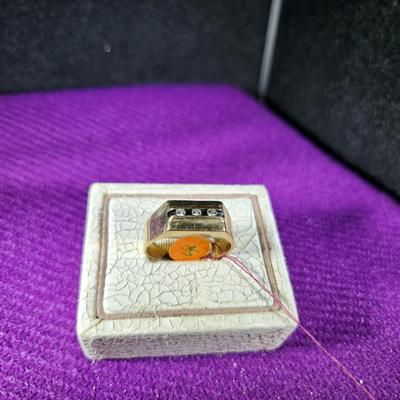 10K Gold Ring with Diamonds