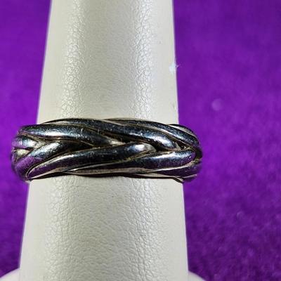 Sterling Silver Woven Ring