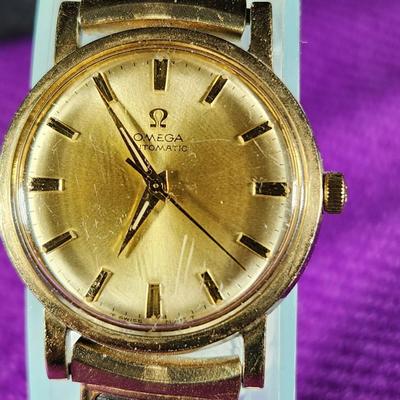 10KGF Omega Automatic Watch
