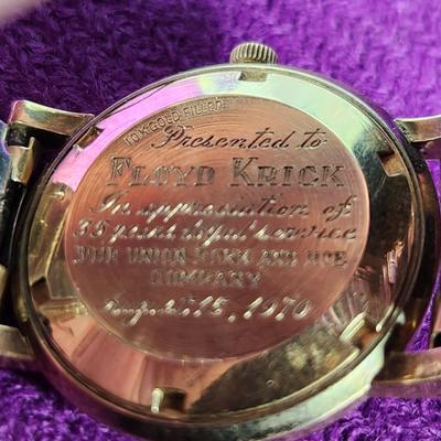 10KGF Omega Automatic Watch