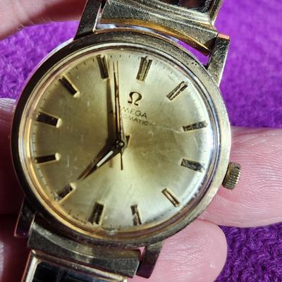 10KGF Omega Automatic Watch