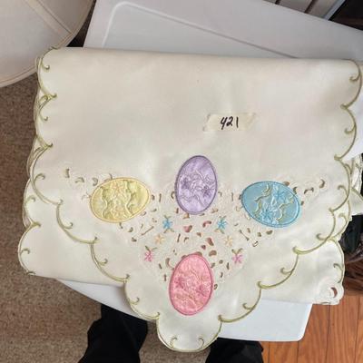 Table Runner with Easter Eggs - Lot 421
