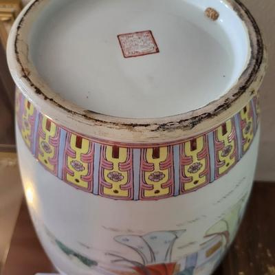 Large Republic Famille Rose Chinese Palace Vase