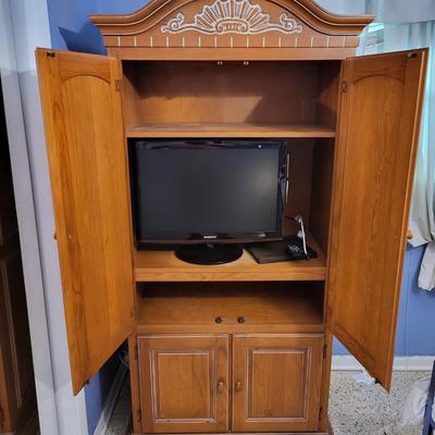 Armoire with TV Lot