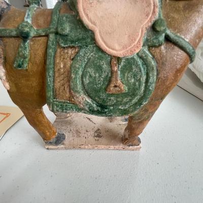 Ming Dynasty Man & Horse pottery
