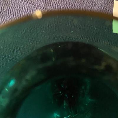 Vintage Tiffin Glass Killarney Green Rocket Style Vase
