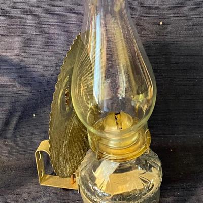Vintage 1940s Eagle Oil Lamp w/Reflector