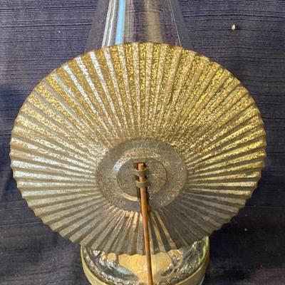 Vintage 1940s Eagle Oil Lamp w/Reflector