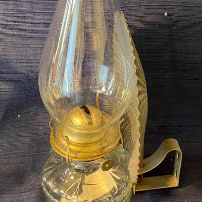 Vintage 1940s Eagle Oil Lamp w/Reflector