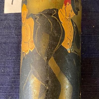 Vintage Roma Wine Bottle Signed Ylyae