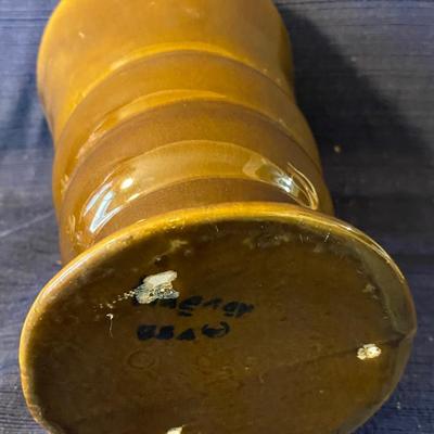 Haegar Mud Century Brown Ceramic Vase