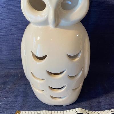 Vintage Stangl Owl Candle Lamp