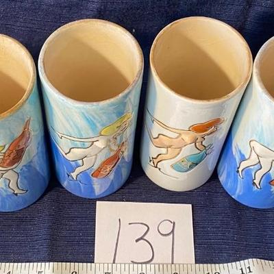 Vintage Boobs and Butts Cocktail Glasses