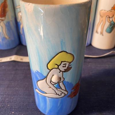 Vintage Boobs and Butts Cocktail Glasses
