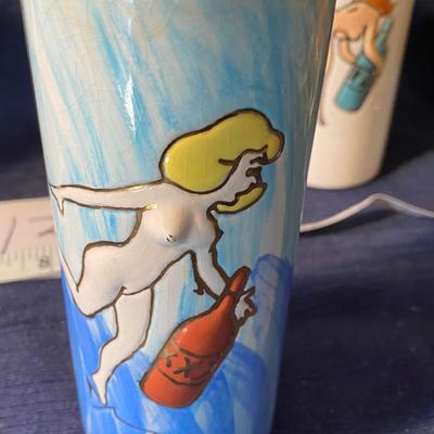 Vintage Boobs and Butts Cocktail Glasses