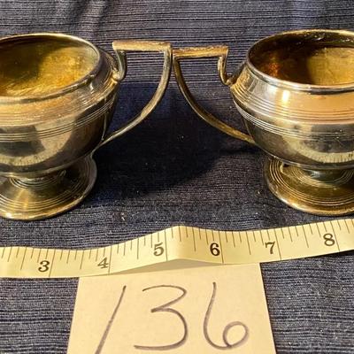 Vintage Silver Plated Creamer & Sugar