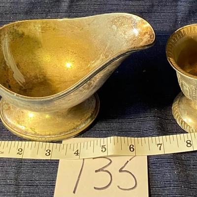 Vintage Silver plated Gravy Boat