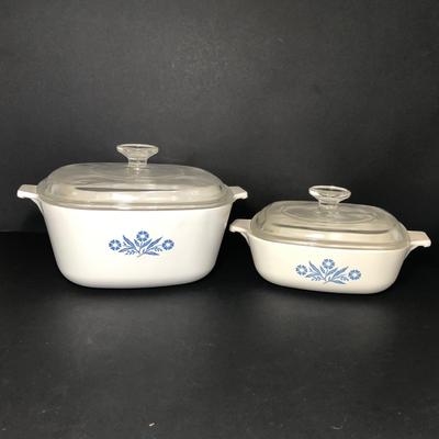 LOT 3M: Corning Ware Collection: Blue Cornflower, Le Persil, & Wildflower