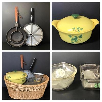LOT 5M: Kitchen Collection: Jon'E Bake Pan, Nordic Ware Crepes 'N Things Pan, Baking Dishes & More