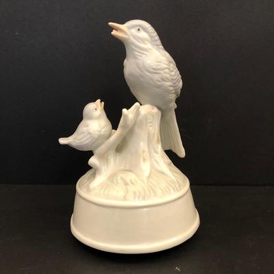 LOT 46M: Vintage Arnart Imports Pastel Bird Statues, Glass Bird Coasters, Glass Dishes