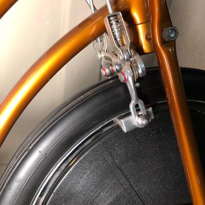 LOT 232M: Orange Schwinn Stationary Exercise Bike