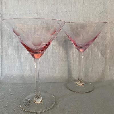 LOT 49C: Colorful Martini Glasses (6)