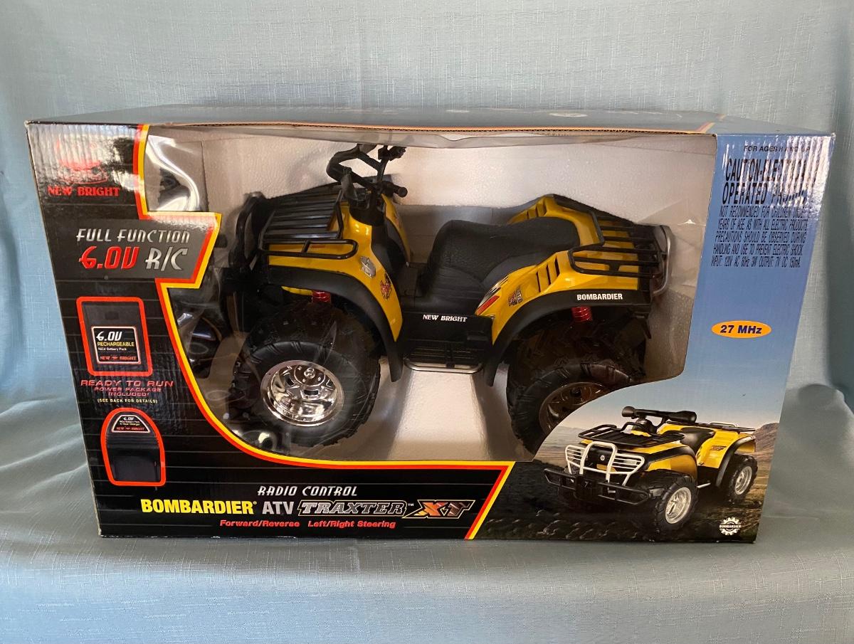 LOT 51C: New In Box Radio Control Bombardier ATV Traxter XT 