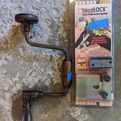 Vintage Hand Drill and New Beadlock Joinery Kit
