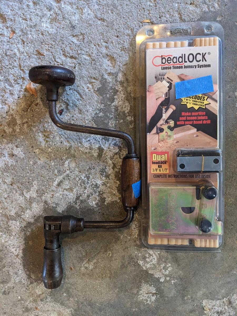 Vintage Hand Drill and New Beadlock Joinery Kit