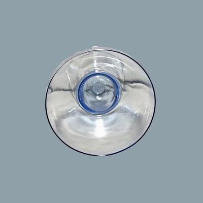 4 Clear & Blue Glass Margarita Glasses