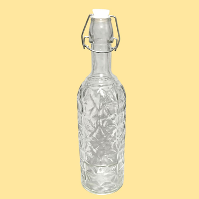 2 Decorative Glass Bottles