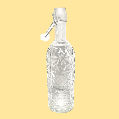 2 Decorative Glass Bottles